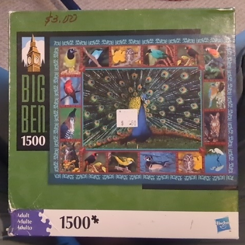 Hasbro Big Ben 1500-Piece Puzzle - Green and Blue